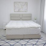 لباد مرتبة من طبقتين بارتفاع 14 سم، 100% قطن، مع إطار مطاطي