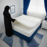 ⁦بكج الديرة مرتبة ولباد وعازل سوائل ومفرش فندقي 7 قطع و4مخدات⁩ - الصورة ⁦8⁩