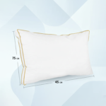 ⁦مخدة نوم بخط ذهبي مزدوج 100% قطن - 1400 جرام⁩ - الصورة ⁦7⁩