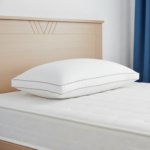 وسادة سرير بخط فضي مزدوج 100% قطن - 1500 جرام