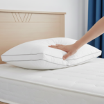 ⁦وسادة سرير بخط فضي مزدوج 100% قطن - 1000 جرام⁩ - الصورة ⁦4⁩