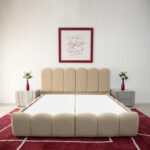 ⁦هيكل سرير منجد بيج – كلاود من ميديكال سليب - 1016⁩ - الصورة ⁦2⁩