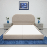 ⁦هيكل سرير منجد بيج فاتح – بيور من ميديكال سليب⁩ - الصورة ⁦2⁩