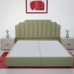 ⁦هيكل سرير منجد أخضر زيتي – دريم من ميديكال سليب - 2013⁩ - الصورة ⁦2⁩