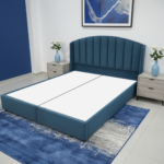 هيكل سرير كحلي من الكتان – سكارليت من ميديكال سليب - 1004