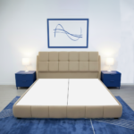 ⁦هيكل سرير منجد بيج فاخر بيرل من ميديكال سليب - 1013⁩ - الصورة ⁦2⁩