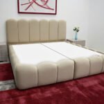 هيكل سرير منجد بيج – كلاود من ميديكال سليب - 1016