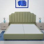 ⁦هيكل سرير منجد أخضر زيتي – دريم من ميديكال سليب⁩ - الصورة ⁦2⁩