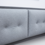 ⁦هيكل سرير رمادي من الكتان – أنجيلا من ميديكال سليب⁩ - الصورة ⁦3⁩