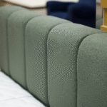 ⁦هيكل سرير منجد أخضر غامق – كالم من ميديكال سليب⁩ - الصورة ⁦3⁩