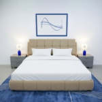 ⁦هيكل سرير منجد بيج فاخر بيرل من ميديكال سليب - 1013⁩ - الصورة ⁦4⁩