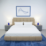 ⁦هيكل سرير منجد بيج فاخر بيرل من ميديكال سليب⁩ - الصورة ⁦4⁩