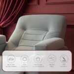 ⁦كرسي استرخاء ميديكال ريلاكس رمادي مع وضعية سرير - MK3⁩ - الصورة ⁦4⁩