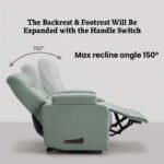 ⁦كرسي استرخاء ميديكال ريلاكس رمادي مع وضعية سرير - MK3⁩ - الصورة ⁦2⁩