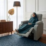 ⁦كرسي استرخاء ميديكال ريلاكس رمادي مع وضعية سرير - MK3⁩ - الصورة ⁦5⁩