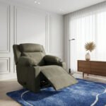 كرسي استرخاء فليكس مميز مع حامل أكواب - شانيل رمادي - MK10