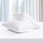 وسادة سرير بخط فضي مزدوج 100% قطن - 1400 جرام