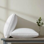 وسادة سرير بخط فضي مزدوج 100% قطن - 1300 جرام