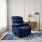 كرسي استرخاء دياموند أزرق ملكي مع وضعية سرير - MK7