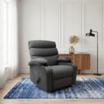 كرسي استرخاء دياموند شانيل رمادي غامق مع وضعية سرير - MK7