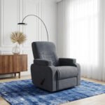 كرسي استرخاء لازورد رمادي مع وضعية سرير - MK4