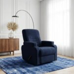 كرسي استرخاء لازورد كحلي مع وضعية سرير - MK4