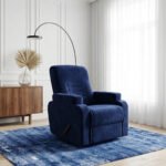 كرسي استرخاء لازورد أزرق ملكي مع وضعية سرير - MK4