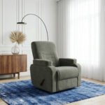 كرسي استرخاء لازورد زيتي مع وضعية سرير - MK4