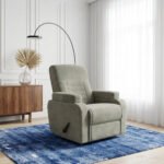 كرسي استرخاء لازورد شانيل رمادي مع وضعية سرير - MK4