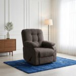 كرسي استرخاء روكو بني غامق مع وضعية سرير - MK2