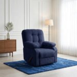 كرسي استرخاء روكو أزرق ملكي مع وضعية سرير - MK2