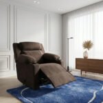 كرسي استرخاء فليكس مميز مع حامل أكواب - بني غامق - MK10