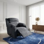 كرسي استرخاء فليكس مميز مع حامل أكواب - رمادي - MK10