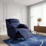 كرسي استرخاء فليكس مميز مع حامل أكواب - أزرق ملكي - MK10