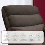 ⁦كرسي استرخاء دياموند بني غامق مع وضعية سرير - MK7⁩ - الصورة ⁦4⁩