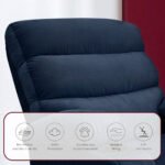 ⁦كرسي استرخاء دياموند كحلي مع وضعية سرير - MK7⁩ - الصورة ⁦4⁩