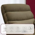 ⁦كرسي استرخاء دياموند بني مع وضعية سرير - MK7⁩ - الصورة ⁦4⁩