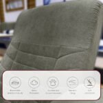 ⁦كرسي استرخاء لازورد زيتي مع وضعية سرير - MK4⁩ - الصورة ⁦4⁩