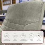 ⁦كرسي استرخاء لازورد شانيل رمادي مع وضعية سرير - MK4⁩ - الصورة ⁦4⁩