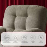 ⁦كرسي استرخاء روكو بني مع وضعية سرير - MK2⁩ - الصورة ⁦4⁩