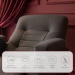 ⁦كرسي استرخاء ميديكال ريلاكس بني غامق مع وضعية سرير - MK3⁩ - الصورة ⁦4⁩