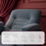 ⁦كرسي استرخاء ميديكال ريلاكس رمادي مع وضعية سرير - MK3⁩ - الصورة ⁦4⁩