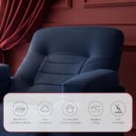 ⁦كرسي استرخاء ميديكال ريلاكس كحلي مع وضعية سرير - MK3⁩ - الصورة ⁦4⁩