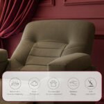 ⁦كرسي استرخاء ميديكال ريلاكس بني مع وضعية سرير - MK3⁩ - الصورة ⁦4⁩