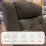 ⁦كرسي استرخاء سلطان بني غامق مع وضعية سرير - MK5⁩ - الصورة ⁦4⁩