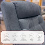 ⁦كرسي استرخاء سلطان رمادي مع وضعية سرير - MK5⁩ - الصورة ⁦4⁩