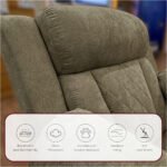 ⁦كرسي استرخاء هاري مميز مع حامل أكواب - بني- MK1⁩ - الصورة ⁦4⁩