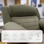 ⁦كرسي استرخاء فليكس مميز مع حامل أكواب - شانيل رمادي - MK10⁩ - الصورة ⁦4⁩