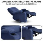 ⁦كرسي استرخاء دياموند أزرق ملكي مع وضعية سرير - MK7⁩ - الصورة ⁦3⁩