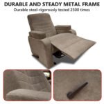 ⁦كرسي استرخاء لازورد بيج مع وضعية سرير - MK4⁩ - الصورة ⁦3⁩